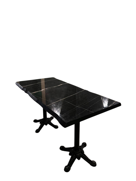 Barok Siyah Mermer Masa